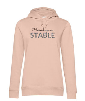 Stable Hoody Soft Pink Silver Glitter