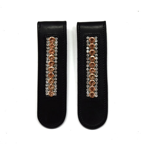 Boot Clips Crystal & Rose Gold