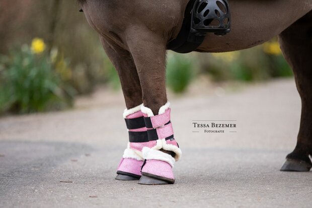 springschoenen glitter roze