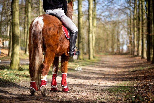 Springschoenen glitter rood