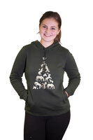 LIMITED EDITION Unicorn Christmas Hoody - Forest Green & Gold