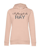 Hay Hoody Soft Pink Silver Glitter