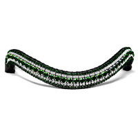 Browband Emerald & Crystal