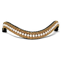 Browband Gold & Pearl